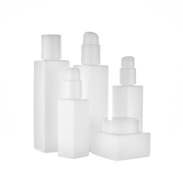 Square Glass Cream Jars