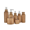 Bamboo Glass Lotion Bottles