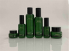 Green Glass Cosmetic Packaging Set