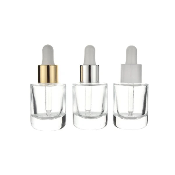 Cosmetic Glass Oval Dropper Bottle