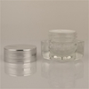 Square Glass Cream Jar