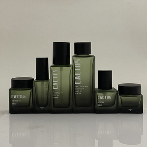 Luxury Cosmetic Glass Set Square Bottle