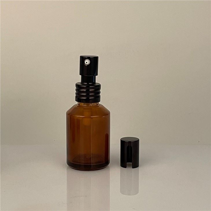 Essential Oil 30ml Bottle Black Pump Glass Bottle