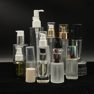 Cosmetic Glass Pump Bottle