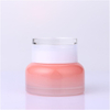Peach-Pink Cream Glass Jar