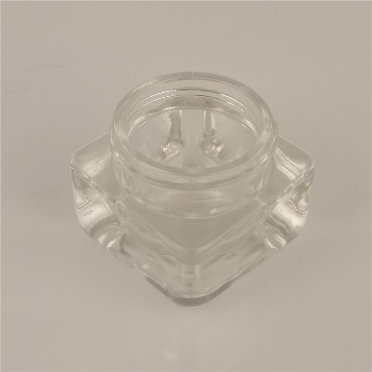 Square Glass Cream Jar