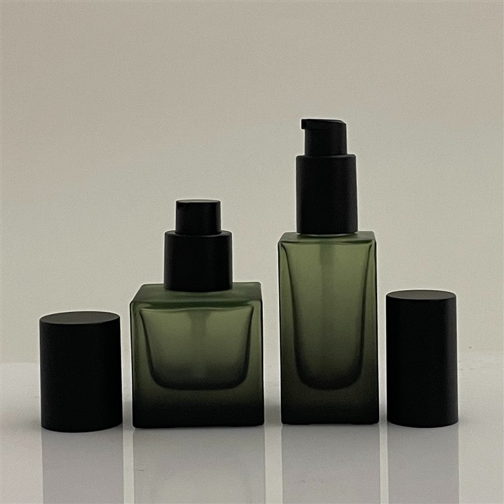 Luxury Cosmetic Glass Set Square Bottle