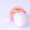 Peach-Pink Cream Glass Jar