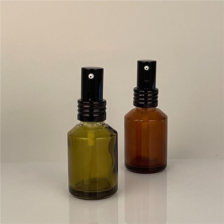 Essential Oil 30ml Bottle Black Pump Glass Bottle