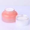Peach-Pink Cream Glass Jar