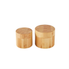 Bamboo Glass Cream Jars