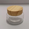 Custom Glass Jar With Bamboo Cap