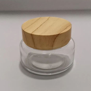 Custom Glass Jar With Bamboo Cap