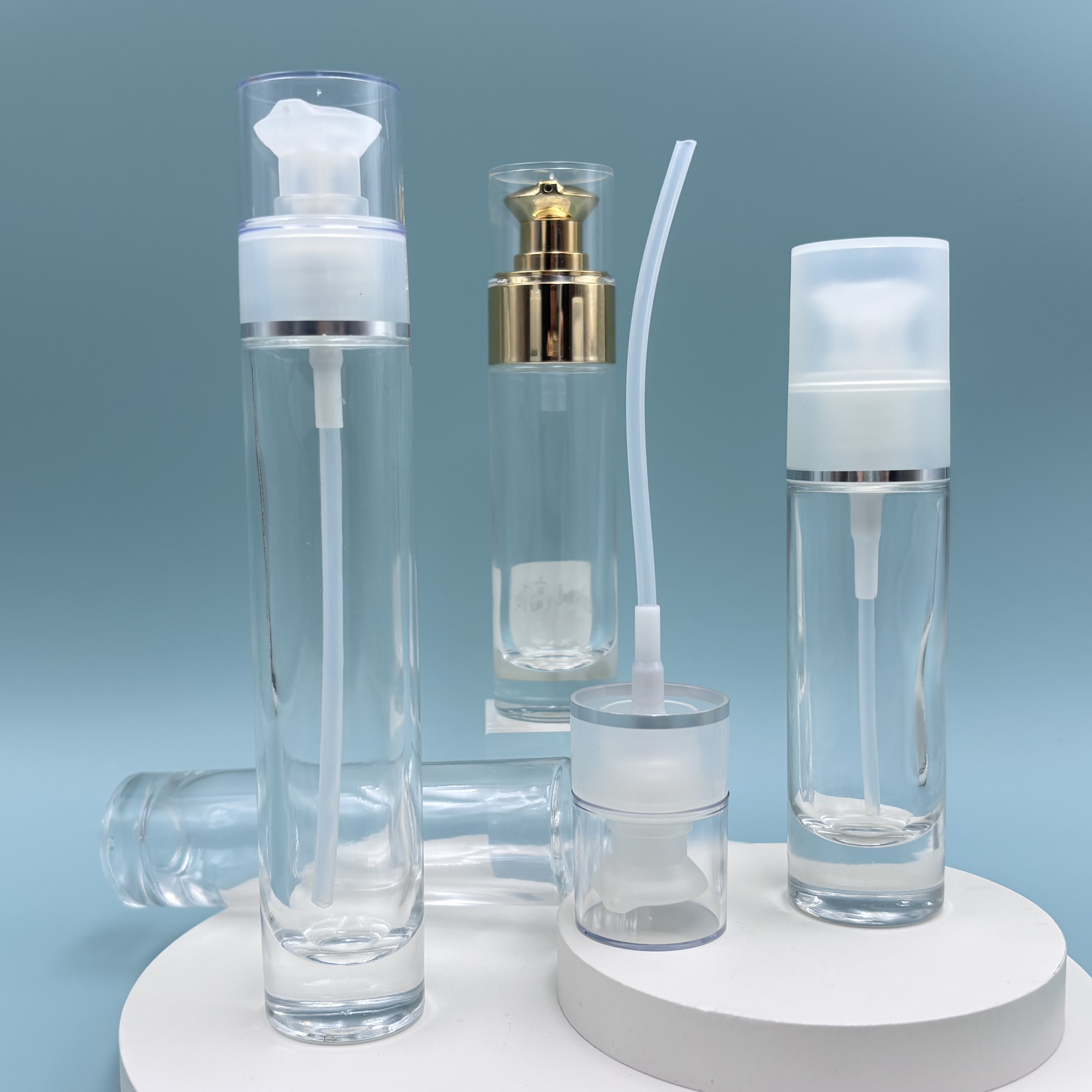 30ml Glass Bottle with Pump Head