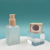 30ml Frosted Square Glass Pump Bottle