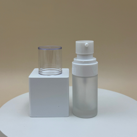 20ml Empty Skincare Lotion Pump Glass Bottle