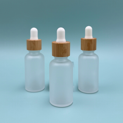 30ml Bamboo Collar Glass Bottle