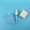 30ml Frosted Square Glass Pump Bottle