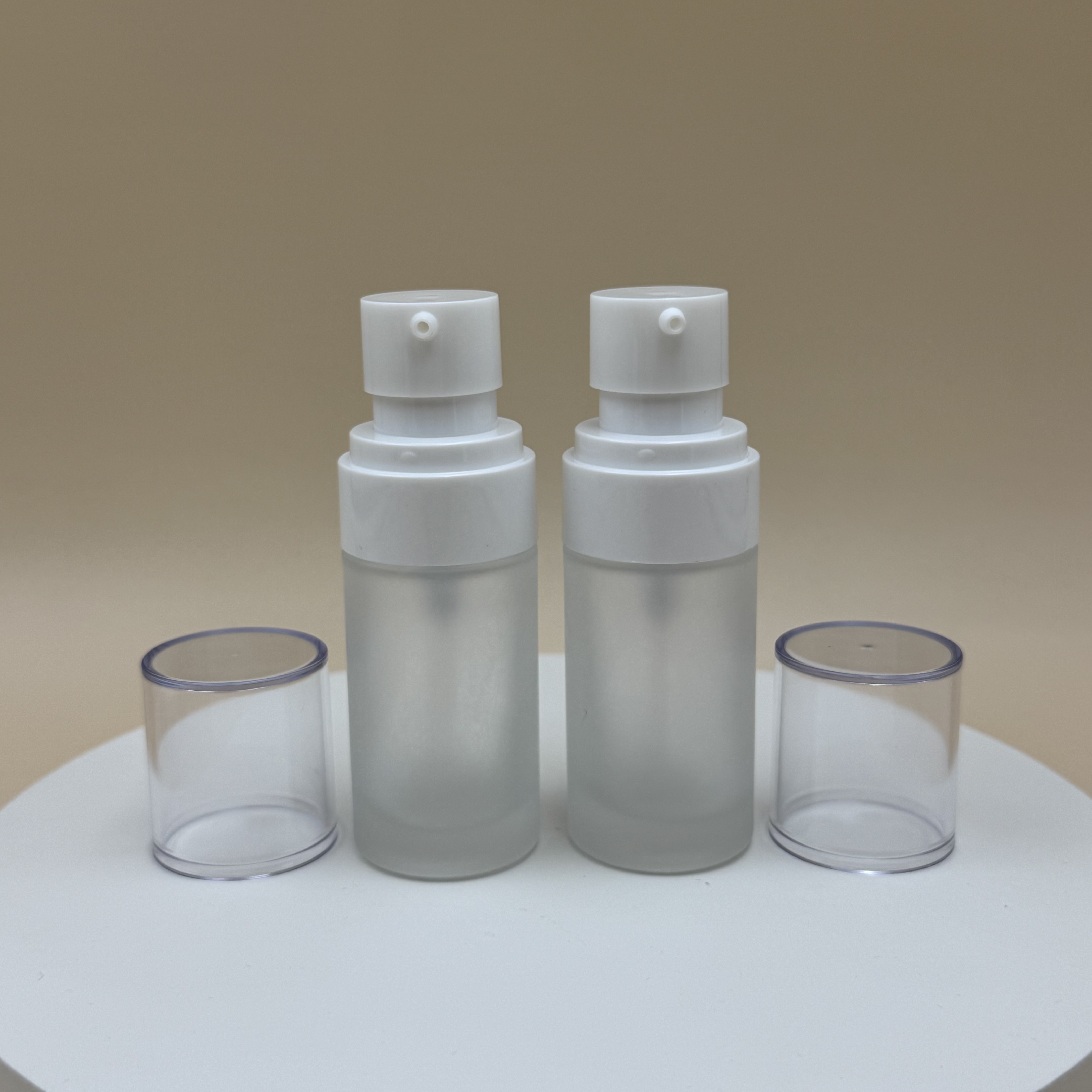 20ml Empty Skincare Lotion Pump Glass Bottle