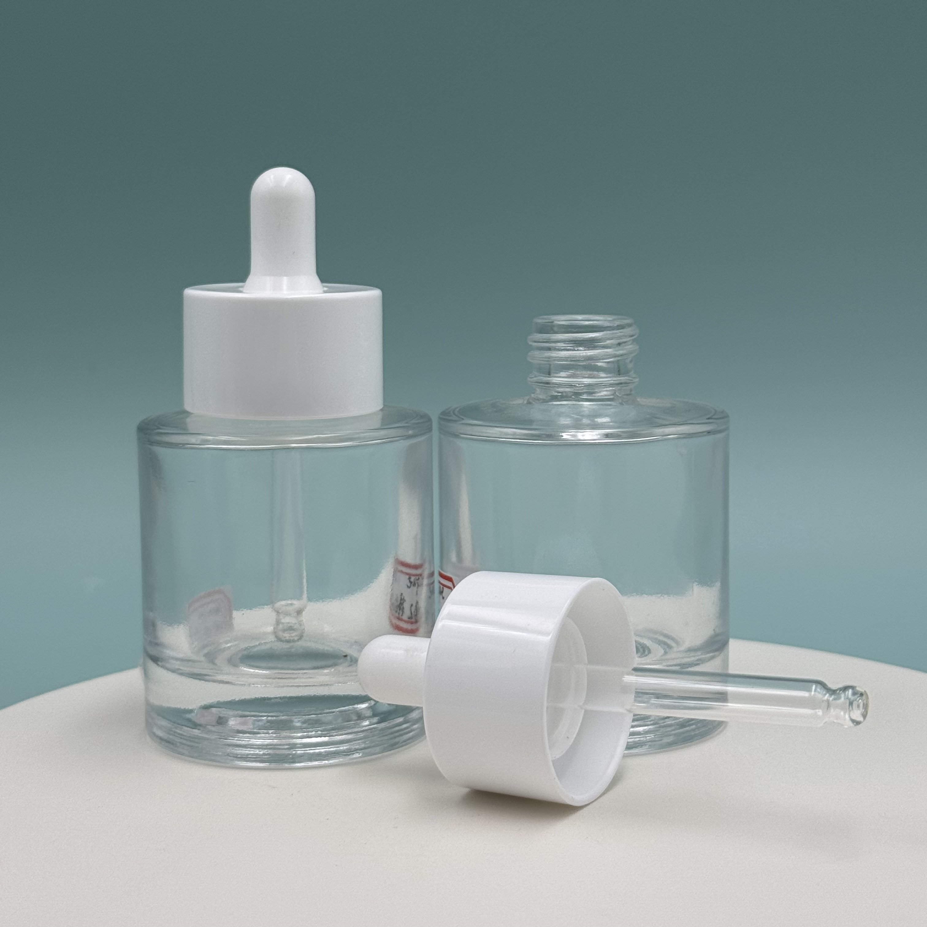 Big Collar Dropper Glass Bottle