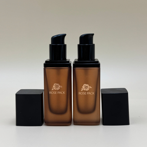 30ml Square Amber Foundation Bottle