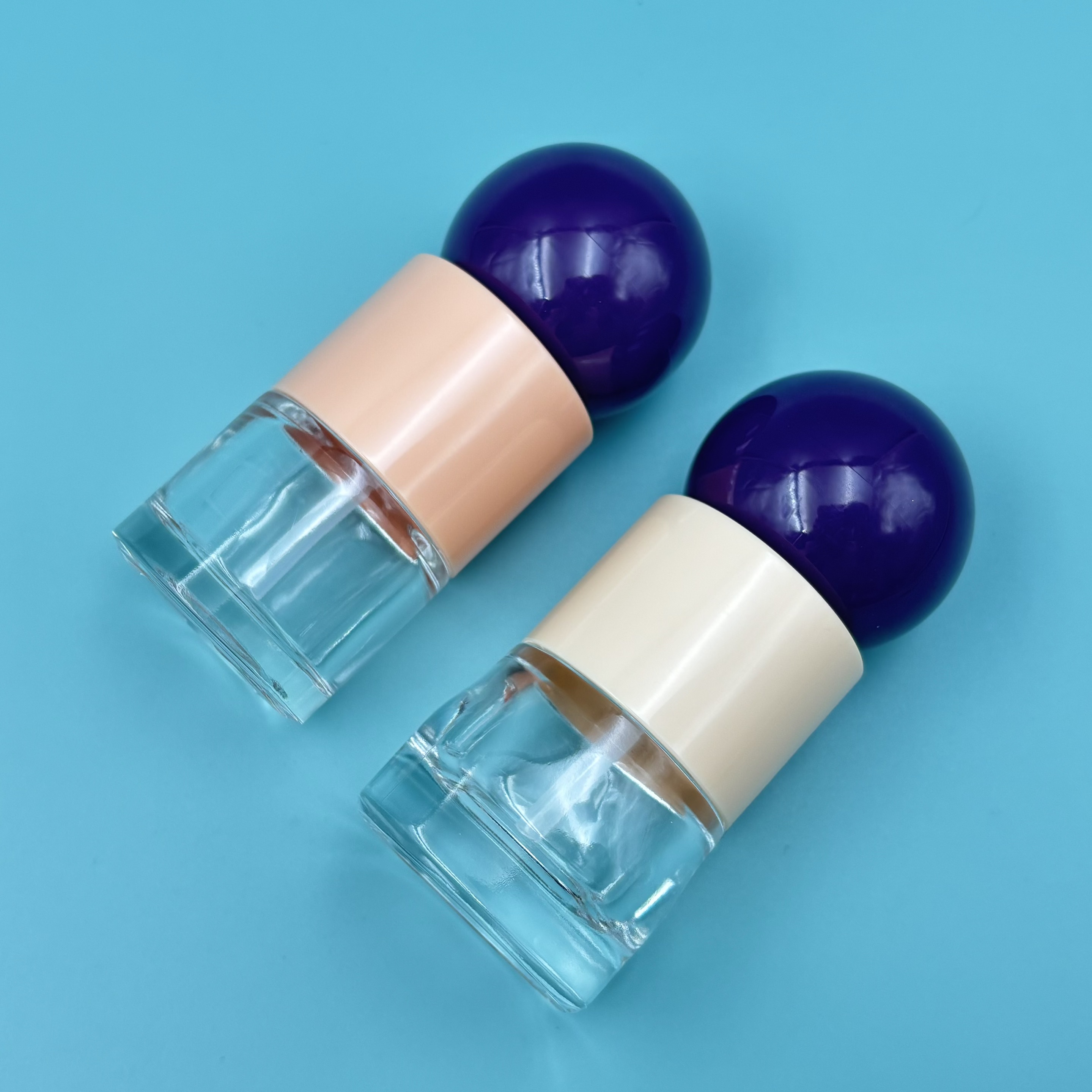 30ml Clear Glass Pump Bottle