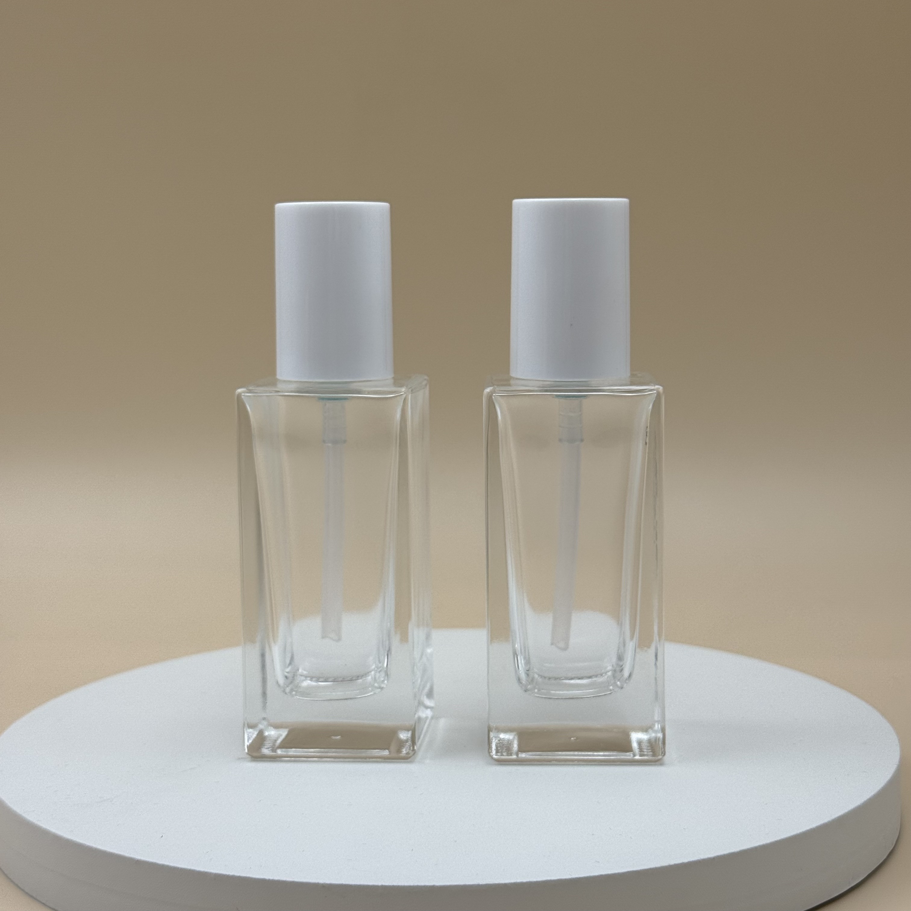 50ml Square Glass Pump Bottle