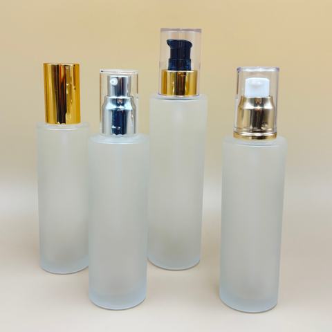 100ml Glass Bottle with Pump Head