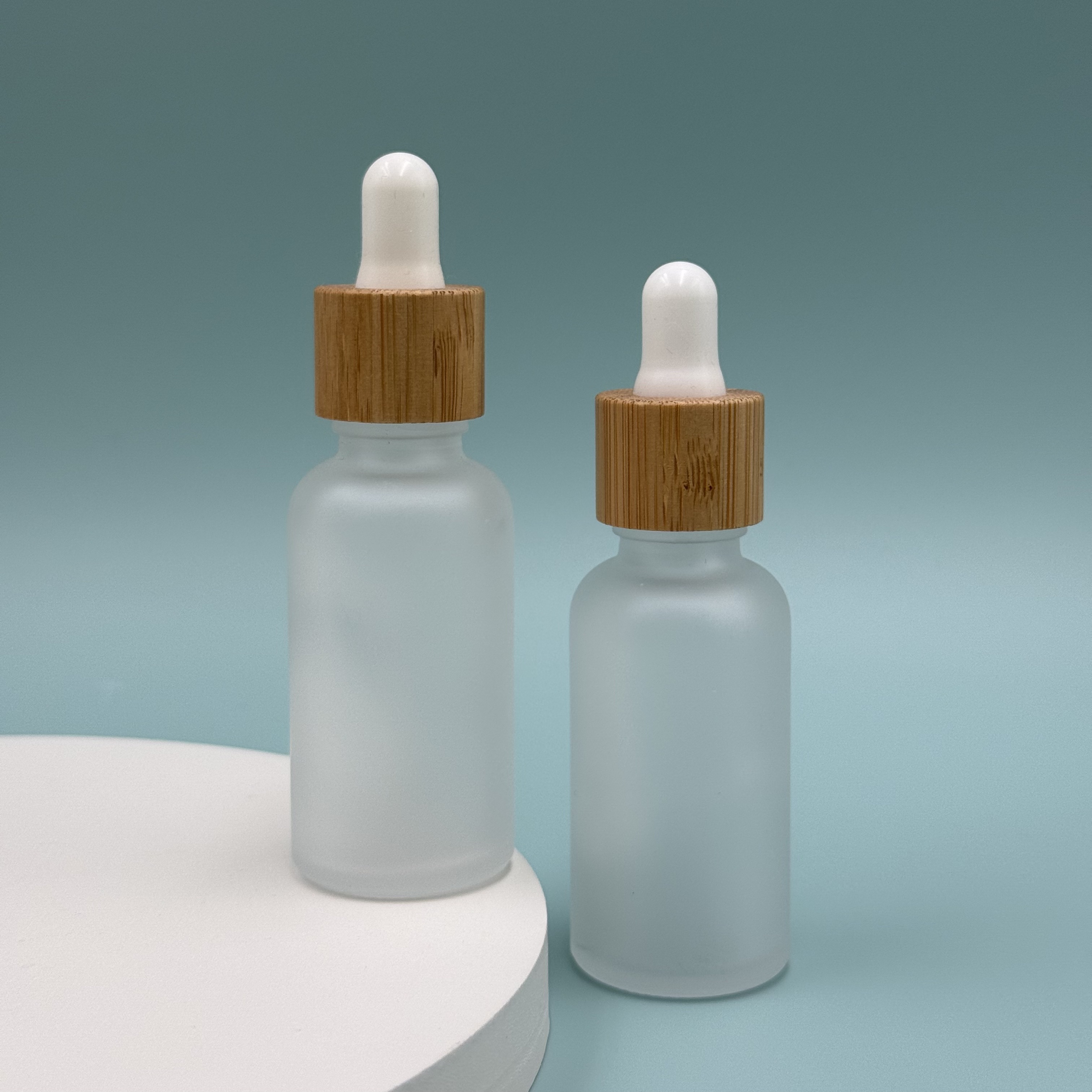 30ml Bamboo Collar Glass Bottle