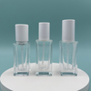 30ml Clear Glass Square Pump Bottle