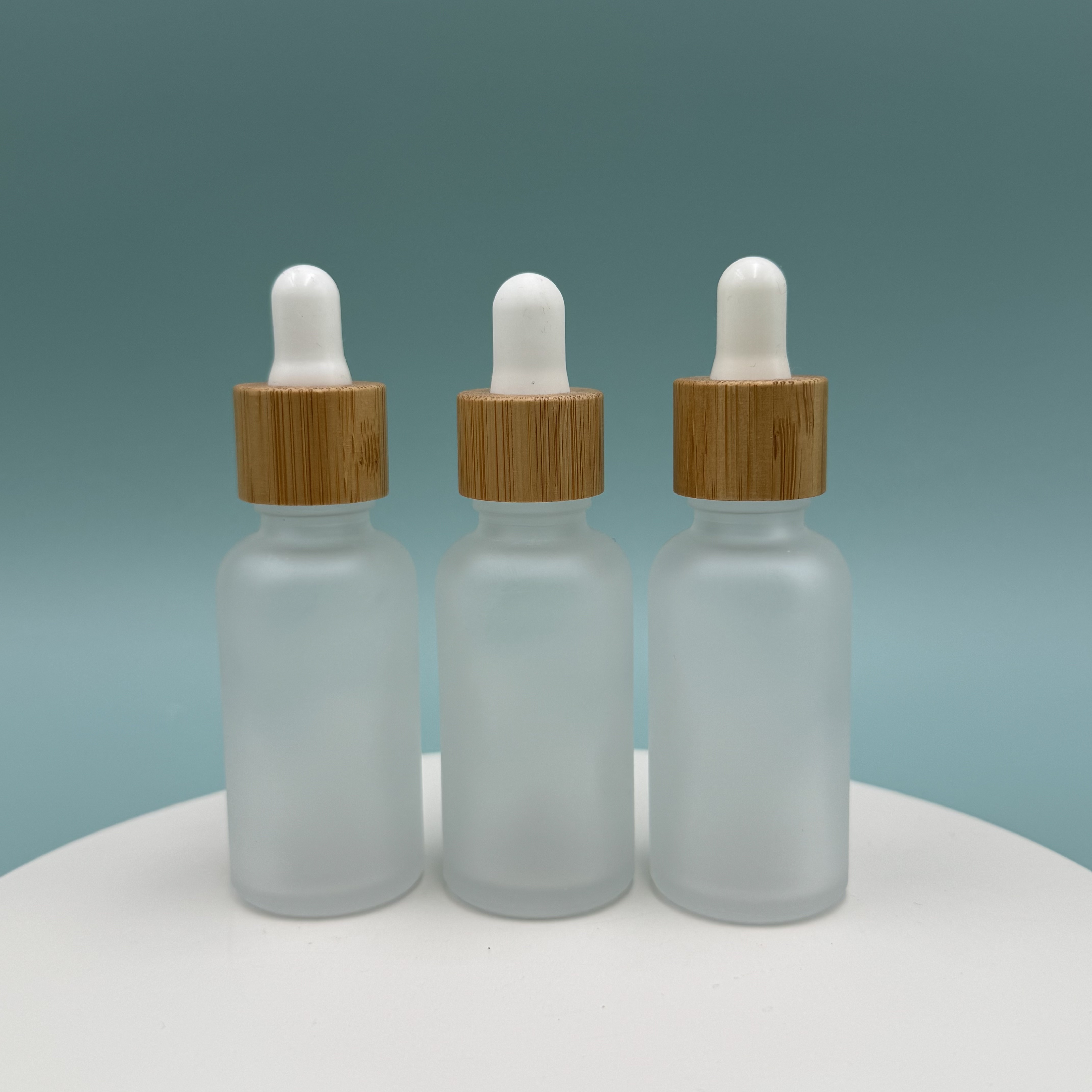 30ml Bamboo Collar Glass Bottle