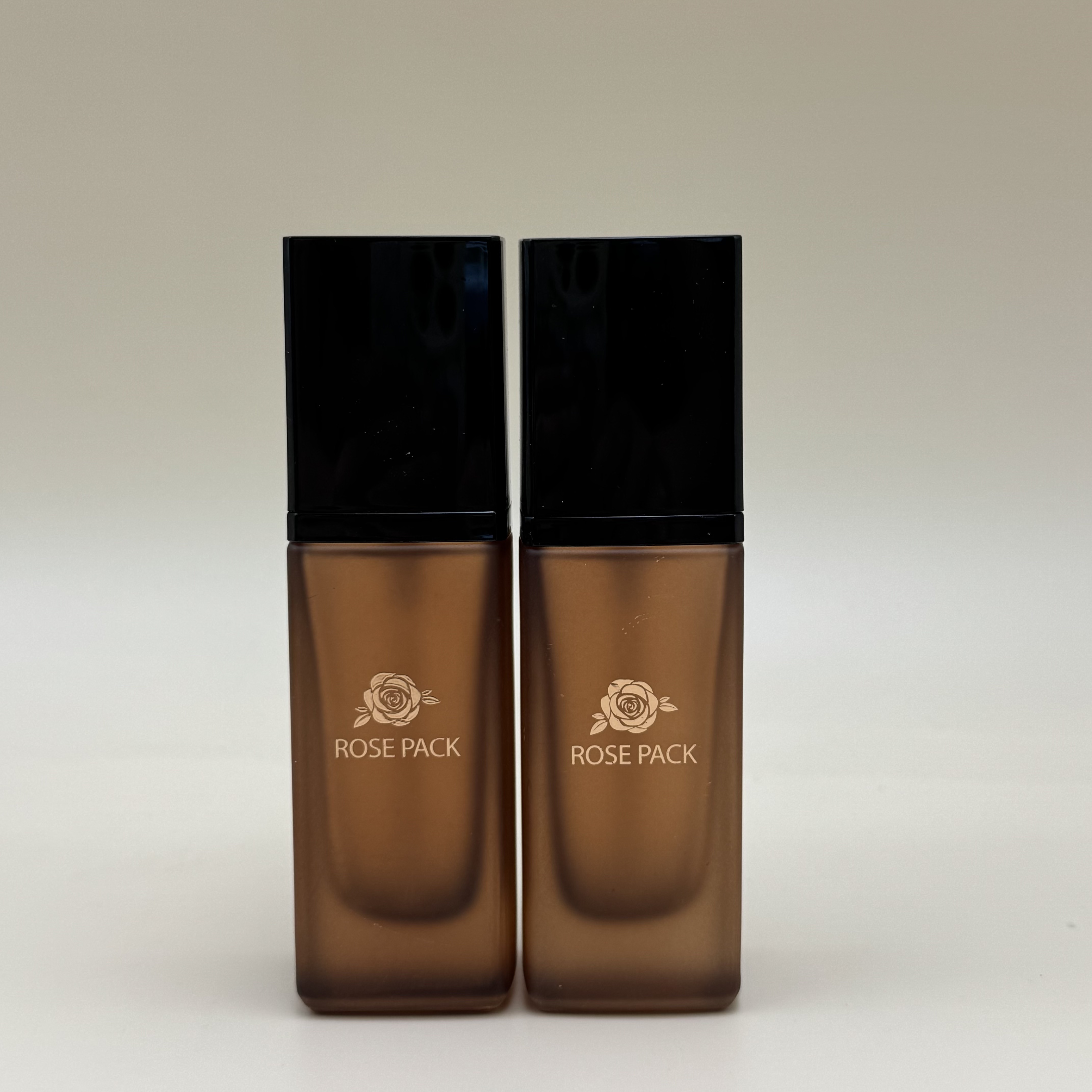 30ml Square Amber Foundation Bottle