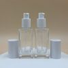 50ml Square Glass Bottle with Lotion Pump