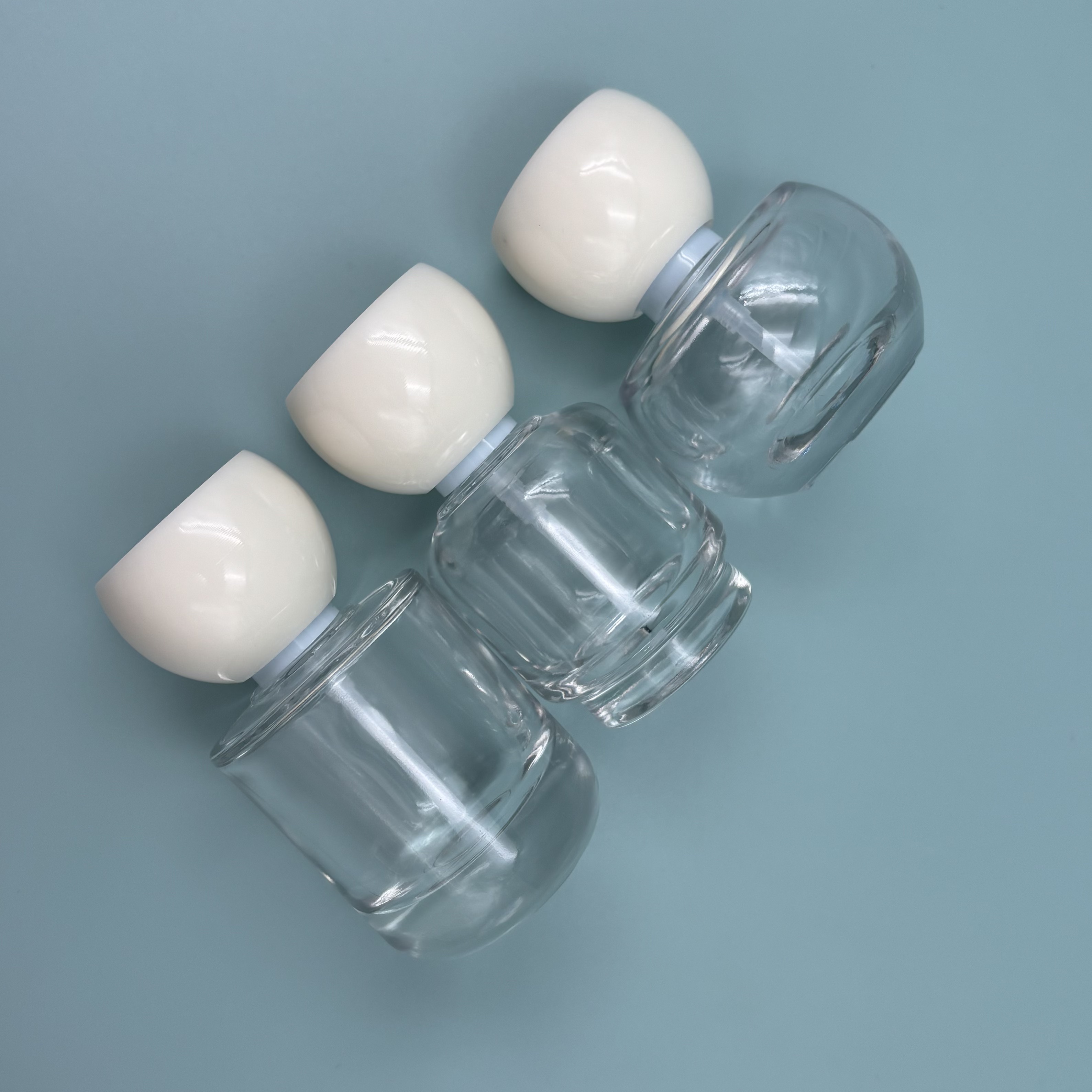 20ml Unique Glass Pump Bottle