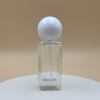 Square 30ml Glass Lotion Pump Bottle Ball Cap