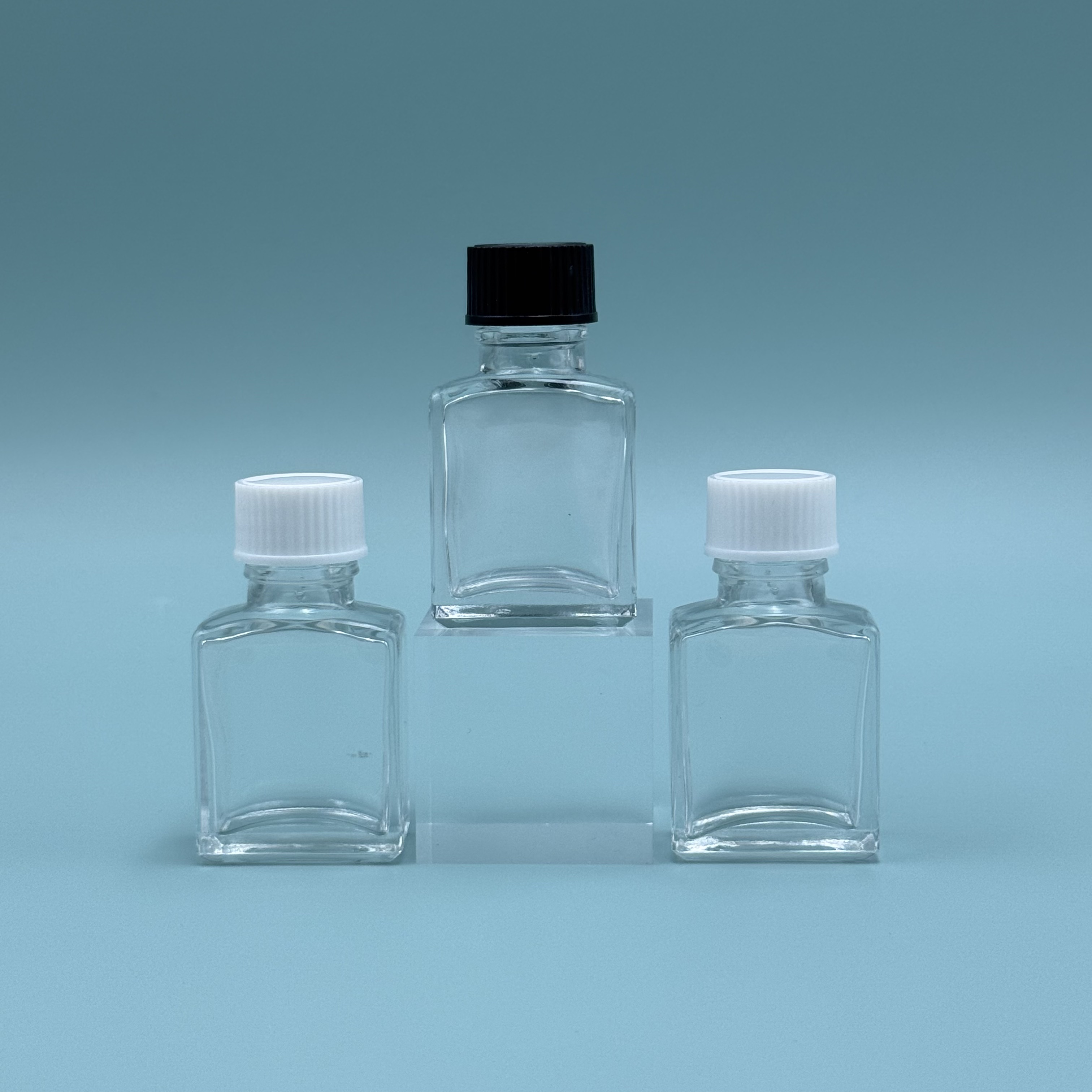 15g Glass Square Bottle