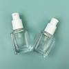 20ml Clear Square Glass Bottle