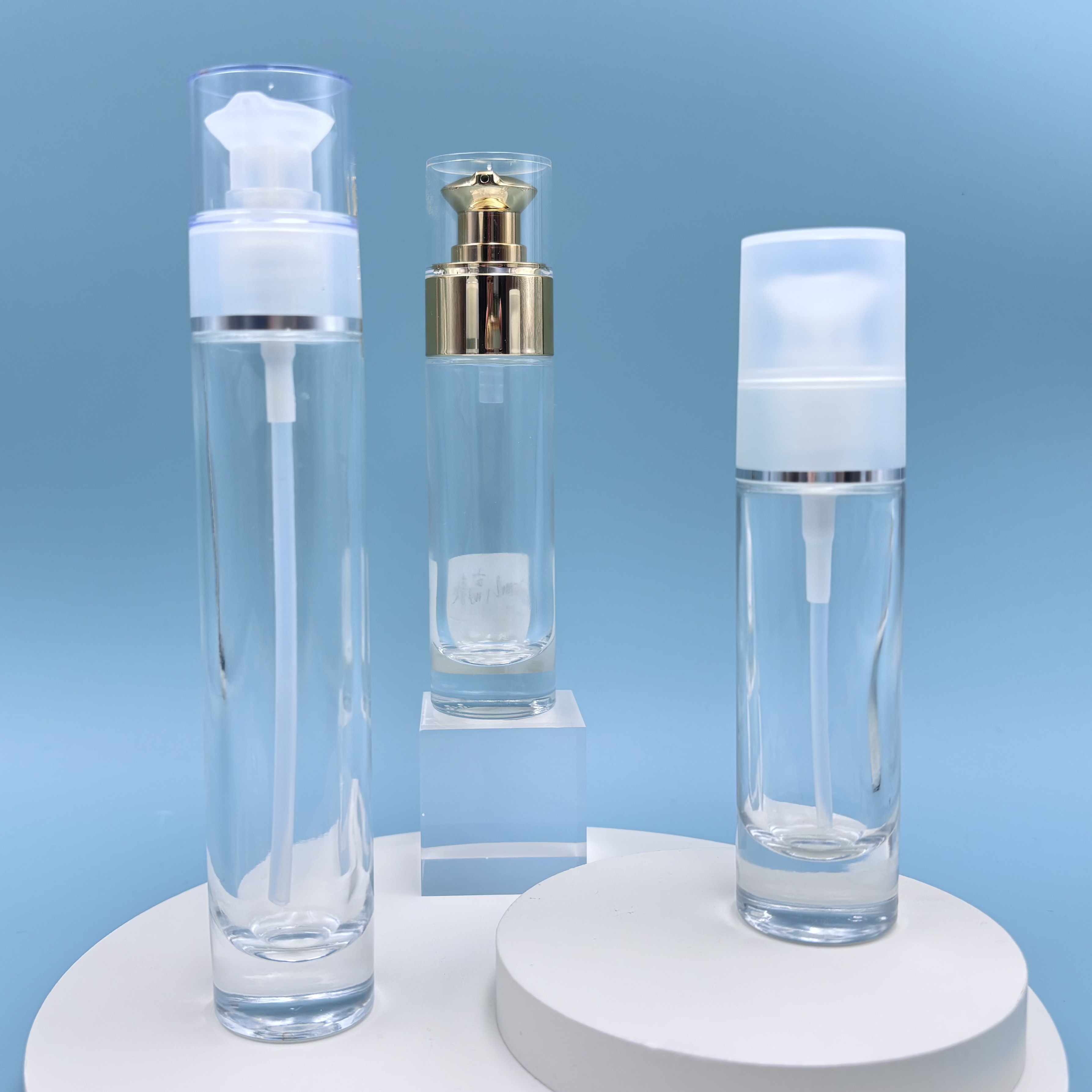 30ml Glass Bottle with Pump Head