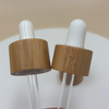 100ml Clear Glass Square Bamboo Dropper Bottle
