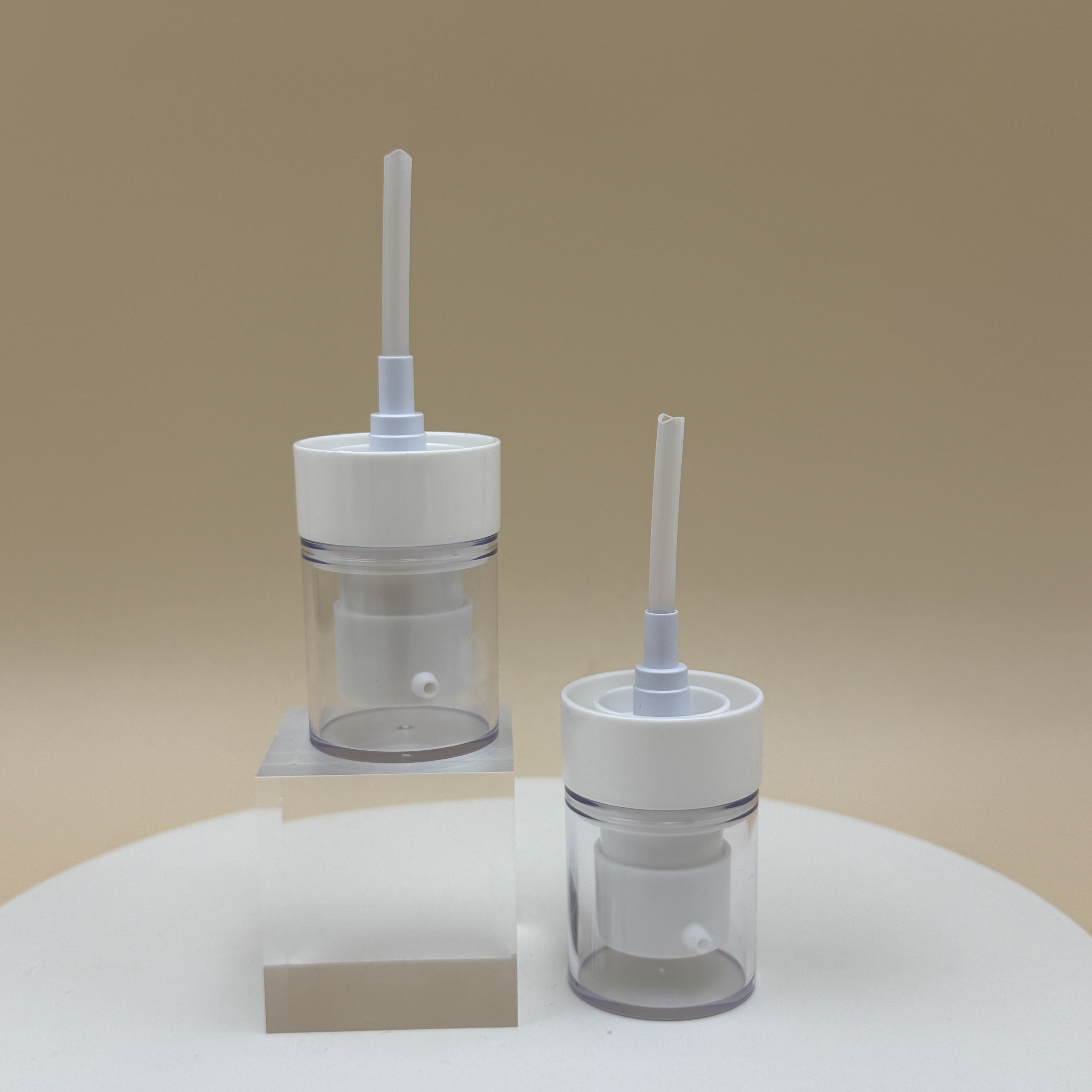 20ml Empty Skincare Lotion Pump Glass Bottle