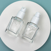 20ml Clear Square Glass Bottle