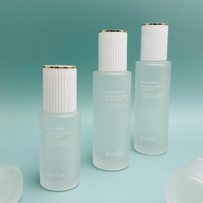 Luxury Frosted Glass Skincare Bottle Set