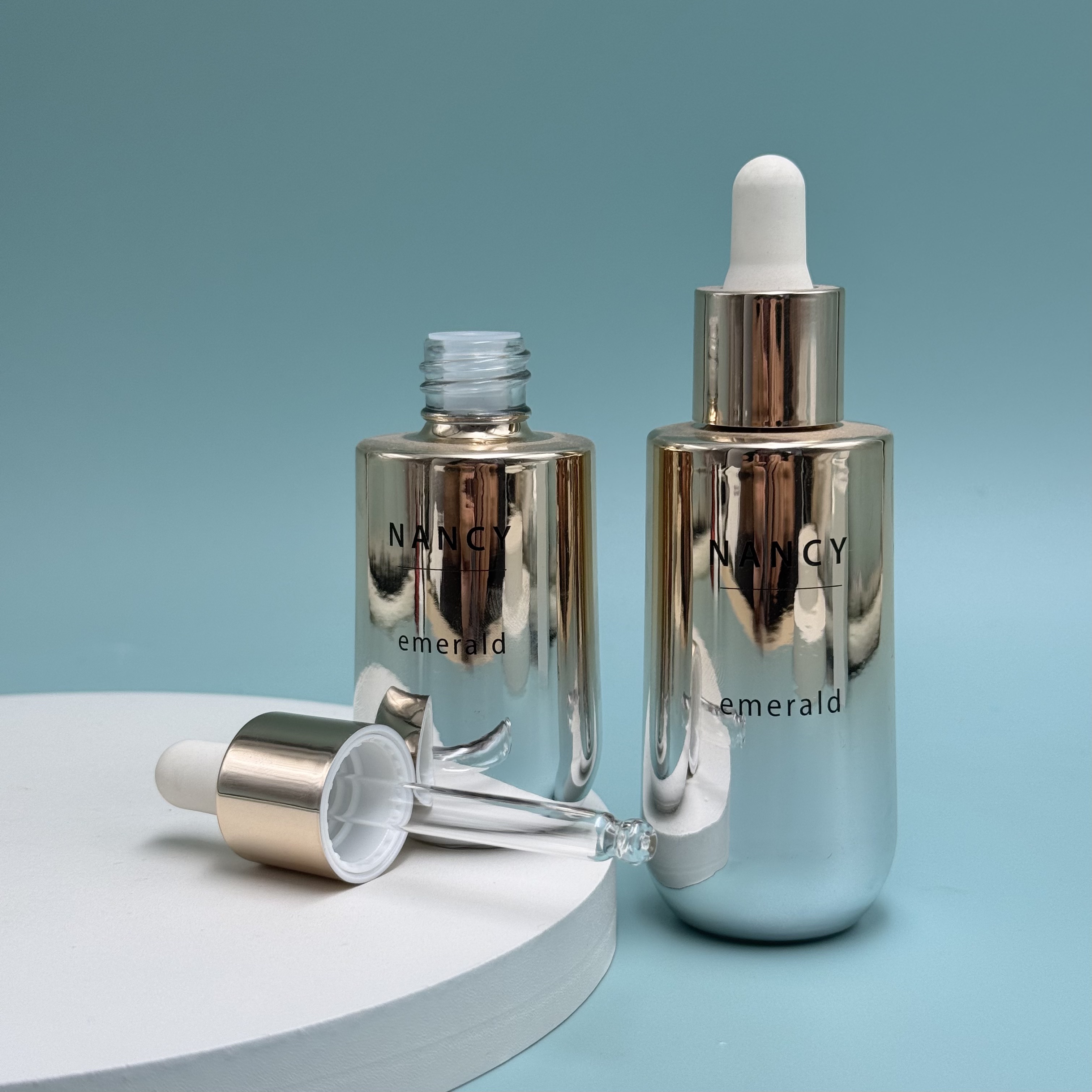 30ml 50ml Round Glass Dropper Bottle