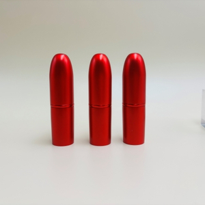Round Luxury Red Lipsticks Packaging