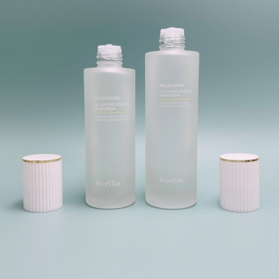 Luxury Frosted Glass Skincare Bottle Set
