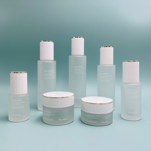 Luxury Frosted Glass Skincare Bottle Set