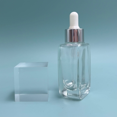 40ml Glass Square Dropper Bottle